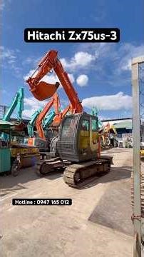 Siêu Phẩm Hitachi Zx75us-3 , Nhập Nội Địa Nhật | Rin Rùa #shortvideo #excavator #hitachi #rin_rùa