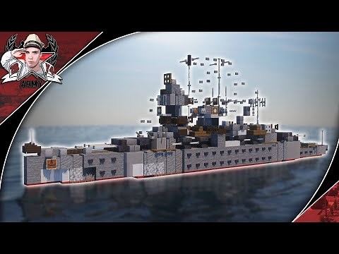 Minecraft: WW2 KMS Admiral Graf Spee | Deutschland-Class Cruiser Tutorial