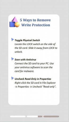 Easy Hacks to Remove SD Card Write-Protection #sdcard #filerecovery
