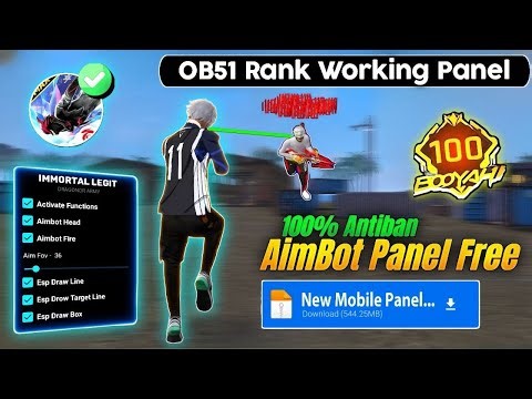 Free Fire Panel Antiban 🗿 Free Fire Injector 100% Safe 🔥 | Antiban All Rank Working | OB51 Updated 