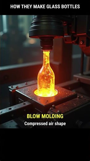 Glass Bottles Are Blown From 1,700°C MOLTEN SAND 🔮