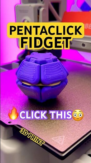 3D Printed PentaClick Fidget Toy 😳