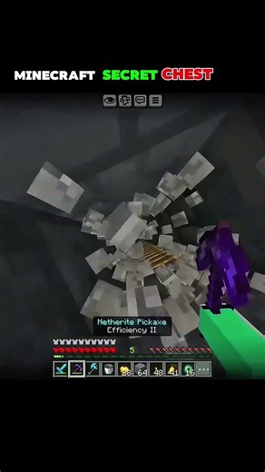 Minecraft secret chest 😱💀#minecraft #edit #funny