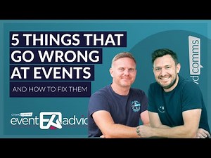 5 Things that go wrong at Corporate Events (and how to fix them)