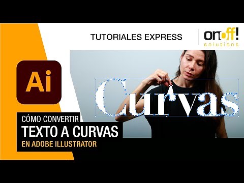 Cómo convertir texto a curvas en Adobe Illustrator
