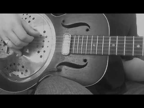 Vintage 1930's resonator guitar, slide blues in open C.