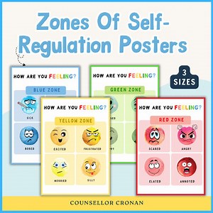 Zones of Self-Regulation Posters - Classroom management. Emotional Learning SEL