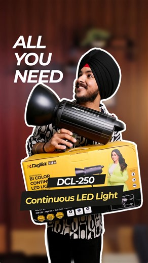 Lucky Singh on Instagram: "Transforming my shoots with the Digitek DCL-250 WBC Combo LED Light – the perfect companion for small-scale productions! 🎥💡 Compact yet powerful, this light gives me control over every shot, with energy efficiency and reliability built in. 🔹 Bi-Color LED Light for Flexible Lighting 🔹 Power-Saving & Eco-Friendly Design 🔹 Ideal for Small Studios, Meetings, & Production Shoots 🔹 Sturdy Aluminum Alloy & Engineering Plastic Co