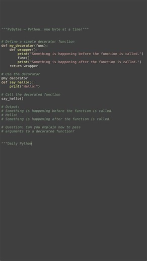 function decorators #python #showcase