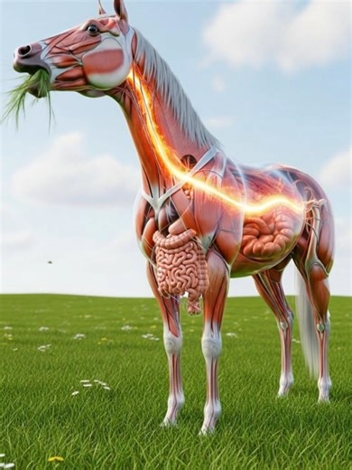 Exploring 3D Horse Anatomy with Transparent Body Model