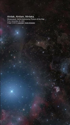 Bright stars formed Orion's cosmic belt in a radiant celestial dance #NASA #Orion #Stars