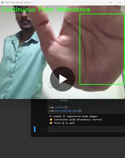 #ai #innovation #learningbydoing #personalproject #attendancesystem | Vijai R