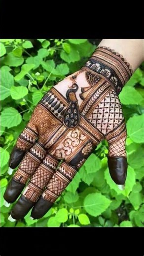peacock mehandi design part 2