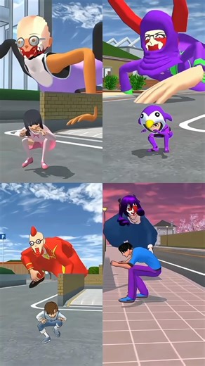 Julia is Hiding from Giant Alien monster #sakuraschoolsimulator#サクラスクールシミュレーター #shorts#trendingvide