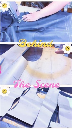 BTS of idea into Reality #sewing #diy #fashion #design #stitch