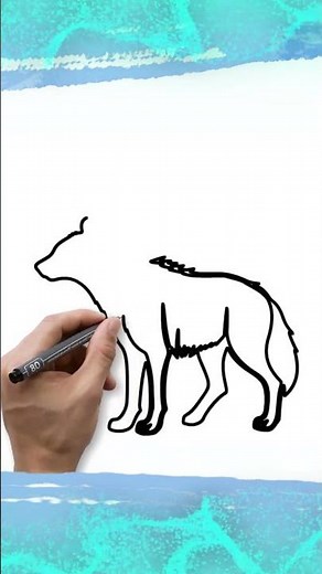 How to draw a Hyena #drawing, #easydrawing, #Hyena