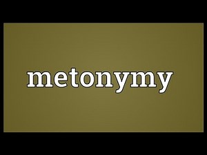 Metonymy Meaning