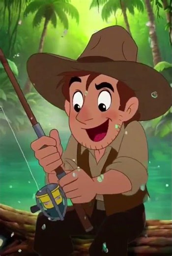 "The Fisherman and His Luck: What Did He Pull Out of the Water? 😄🎣" #cartoon #fisherman #animation