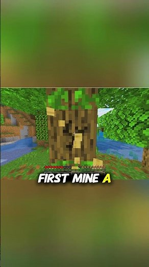 How to Get OAK planks in Minecraft #minecraftdoor #minecraft #lifeisbutadream