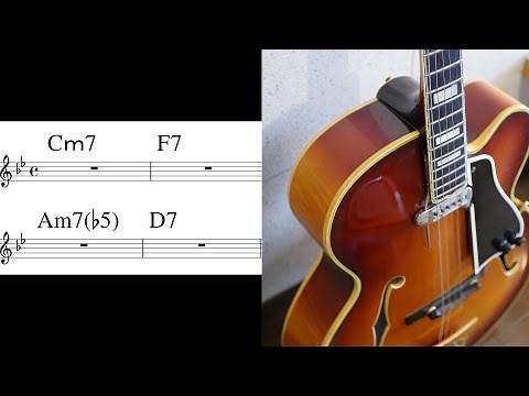 【枯葉 バッキング・トラック】Autumn leaves -Gm - Backing Trackジャズギター