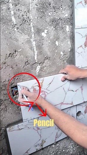 Perfect Tile Marking Technique | How to Measure and Cut Wall Tiles Like a Pro.