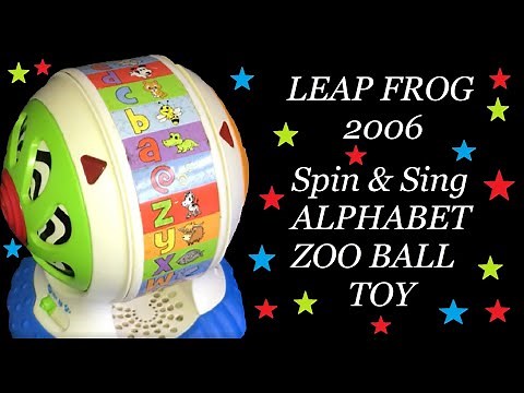Leap Frog Animal Spin and Sing Alphabet Zoo Musical Ball Toy