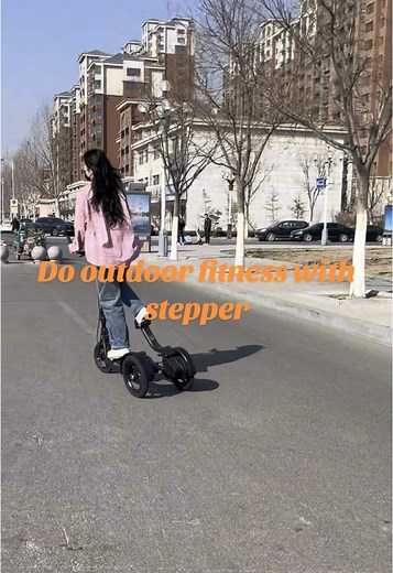 Outdoor stepper bike on TikTok