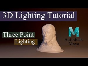 How To Create a Three Point Lighting Setup in Maya\\ Beginners