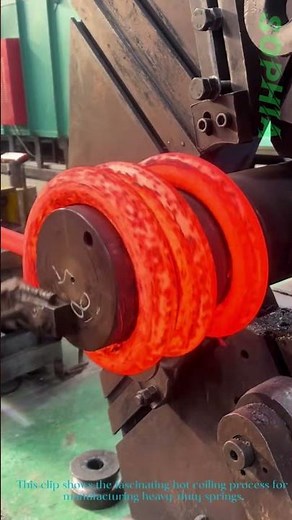 Hot Coiling Spring Machine: Watch Red-Hot Steel Twist Into a Spring