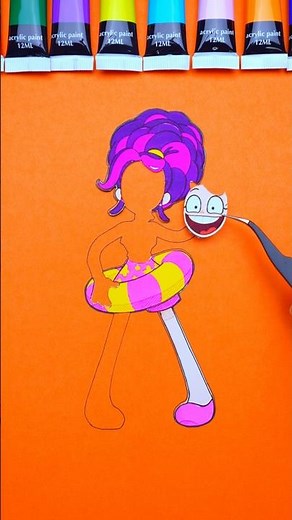 Poppy Playtime chapter 5 Lily Lovebraids Puzzle Game Challenge 💜Easy Paper Game Idea #poppyplaytime