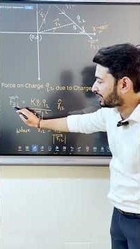 Vector form of Coulomb's Law #electriccharges #coulombslaw #class12