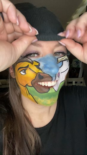 Artwork Unity on Instagram: "@mariammarksart 🎭💄👀 redefines creativity with her incredible split-face transformations! She paints one side of her face as a famous movie character or celebrity and the other as someone completely different, then flawlessly lip-syncs iconic lines or songs while switching between each persona. Every video is a mix of humor, artistry, and pure talent. From classic films to pop culture icons, she brings every transformation to life in the most captivating way. Which