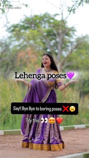 Try this Unique Poses 😍❤️ Lehenga Choli. #posesideas #pose #chaniyacholi #waitforend #aesthetic
