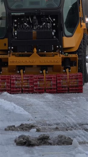 Trackless Vehicles | The Snow Lion Ice-Breaker helps break up packed snow and ice quickly, keeping sidewalks clear and winter operations moving smoothly. ❄️... | Instagram