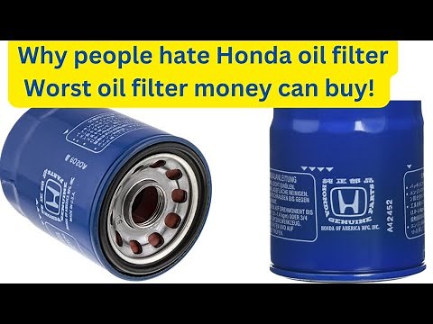 Honda oil filter design problems that Honda don't want you to know. Review and engine problems