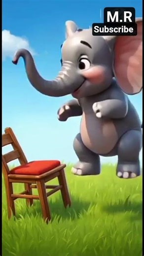 🐘😂 Baby Elephant Comedy | Tiny Chair Breaks | Funny 3D Cartoon