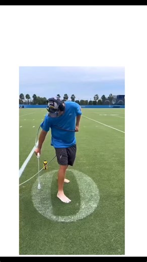 Hacker😜 on Instagram: "This instagram reel features a time-lapse video of grounds crew meticulously spray-painting lines and logos on an NFL field at Lumen Stadium for the Seattle Seahawks, highlighting barefoot techniques to avoid marks and string guides for precision curves. It amassed 9.5 million views and 12,300 likes within 24 hours, sparking replies comparing paint volumes (100-130 gallons typical) and sharing similar processes from teams like the Broncos and Buccaneers. NFL fields requir