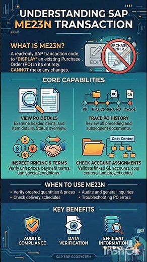 What is use of ME23N Tcode