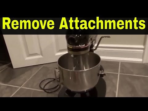 Kitchenaid Stand Mixer-How To Remove Attachments-Tutorial