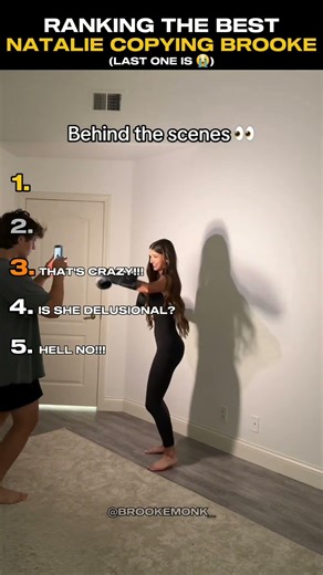 Ranking Natalie Reynolds Copying Brook Monk AGAIN!!! (part 6) #fyp #tiktokviral