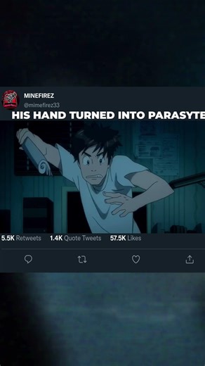 BEST PARASITE EVER | PARASYTE ANIME | #anime #animecommunity #animecommunity #edit #fyp #animeedit
