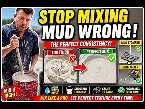 How to Mix Drywall Mud Like a Pro | Joint Compound Mixing Secrets for the best Texture results
