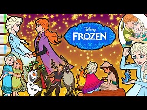 Coloring Frozen Disney Princess Elsa , Anna Coloring Pages #disney #coloringbook #frozen #anna #elsa