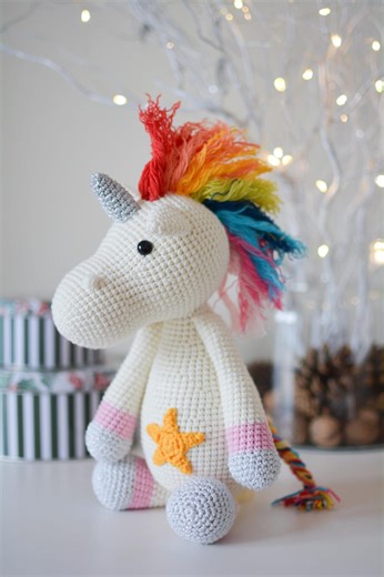 Plush Unicorn Lovey, Stuffed Soft Animal Toy, Birthday Present for Rainbow Lover, Baby Shower Gift, for Little Princess, Fairy Tale Bedroom - Etsy