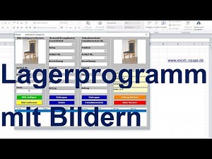 23 Lager Programm mit Bildern in Excel VBA selber erstellen