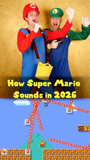 How Super Mario Sounds in 2026? #newsong #supermario #funnyvideo
