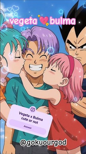 Vegeta and Bulma Love Story in 9 images | Dragon Ball Z Romance #love #vegeta #bulma #trunks #bulla