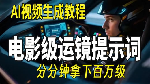 用AI做电影转场，电影级运镜提示词分分钟拿下！附提示词！