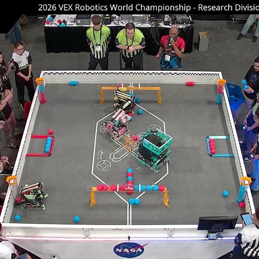 TNTN lever DOMINATES hopper bot push back R16 VEXU Playoffs 2026 #vex #v5 #override #vexu #frc