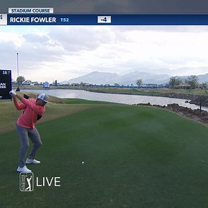 Grinding until the finish. ✔ Birdies at 16 and 18 guarantee Rickie Fowler a weekend tee time. | PGA TOUR